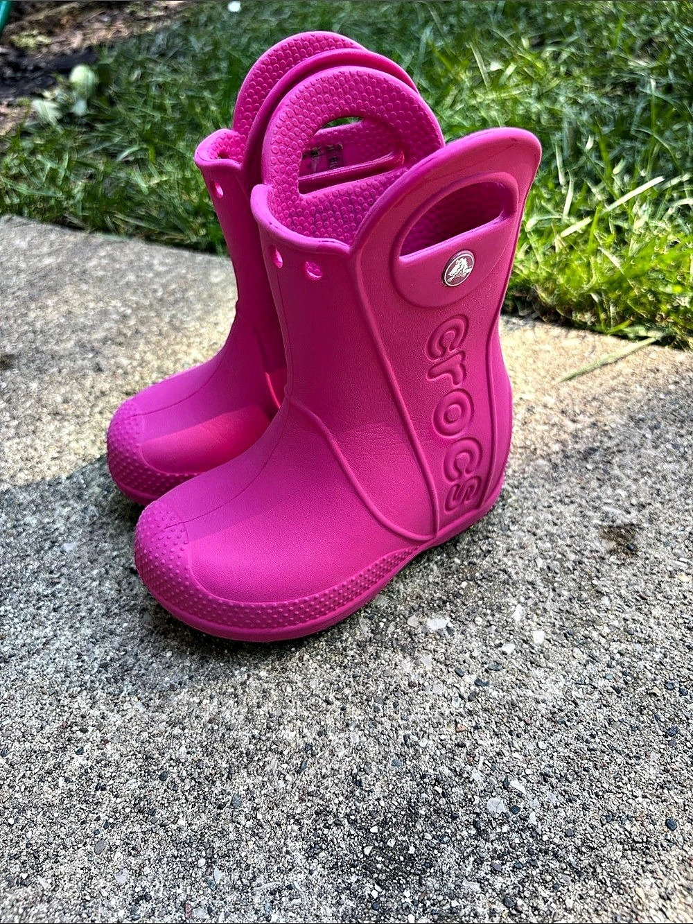 Crocs Handle It Rain Boot Pink Kids 7